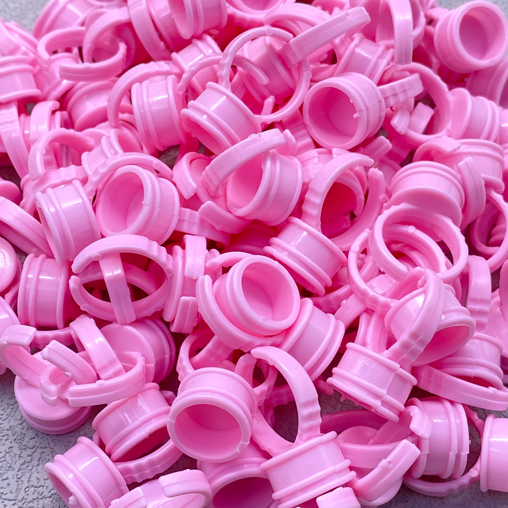 100Pcs Disposable Glue Ring Cu - Eyelash Extension Guide review and price