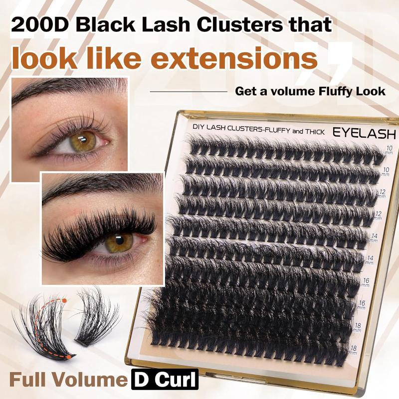 New Fluffy Thick Lash Clusters - Eyelash Extension Eyelash review and price