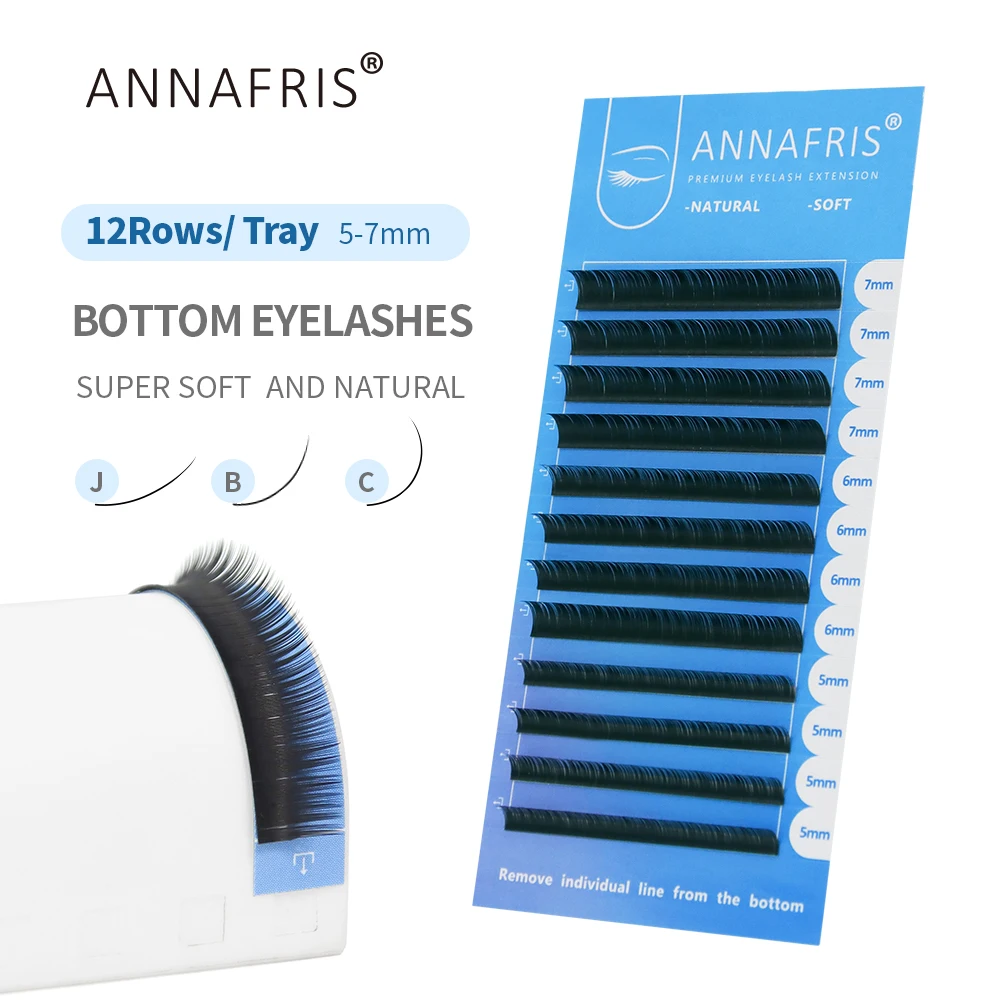 ANNAFRIS Lower Lashes 5-7mm Mi - Individual Lash Tray review and price