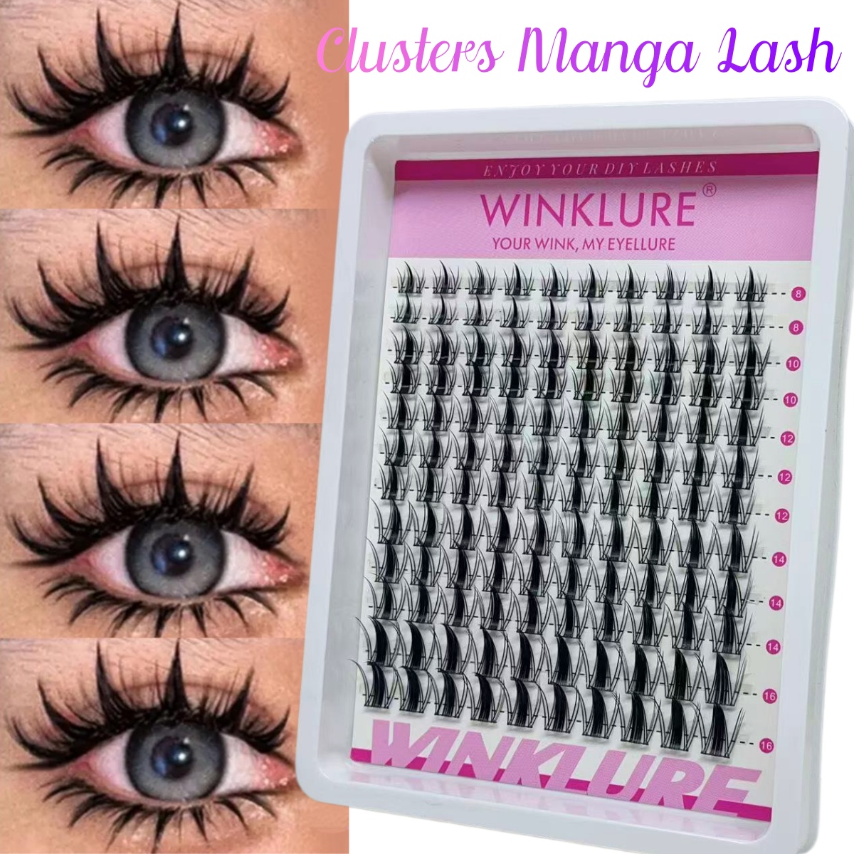 WINKLURE Manga Lash Clusters K - Individual Lash Tray review and price