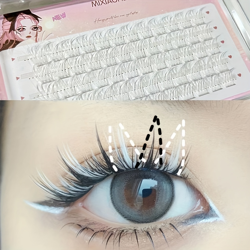 Mixiaohe Colorful Eyelashes 60 - Eyelash Extension Eyelash review and price