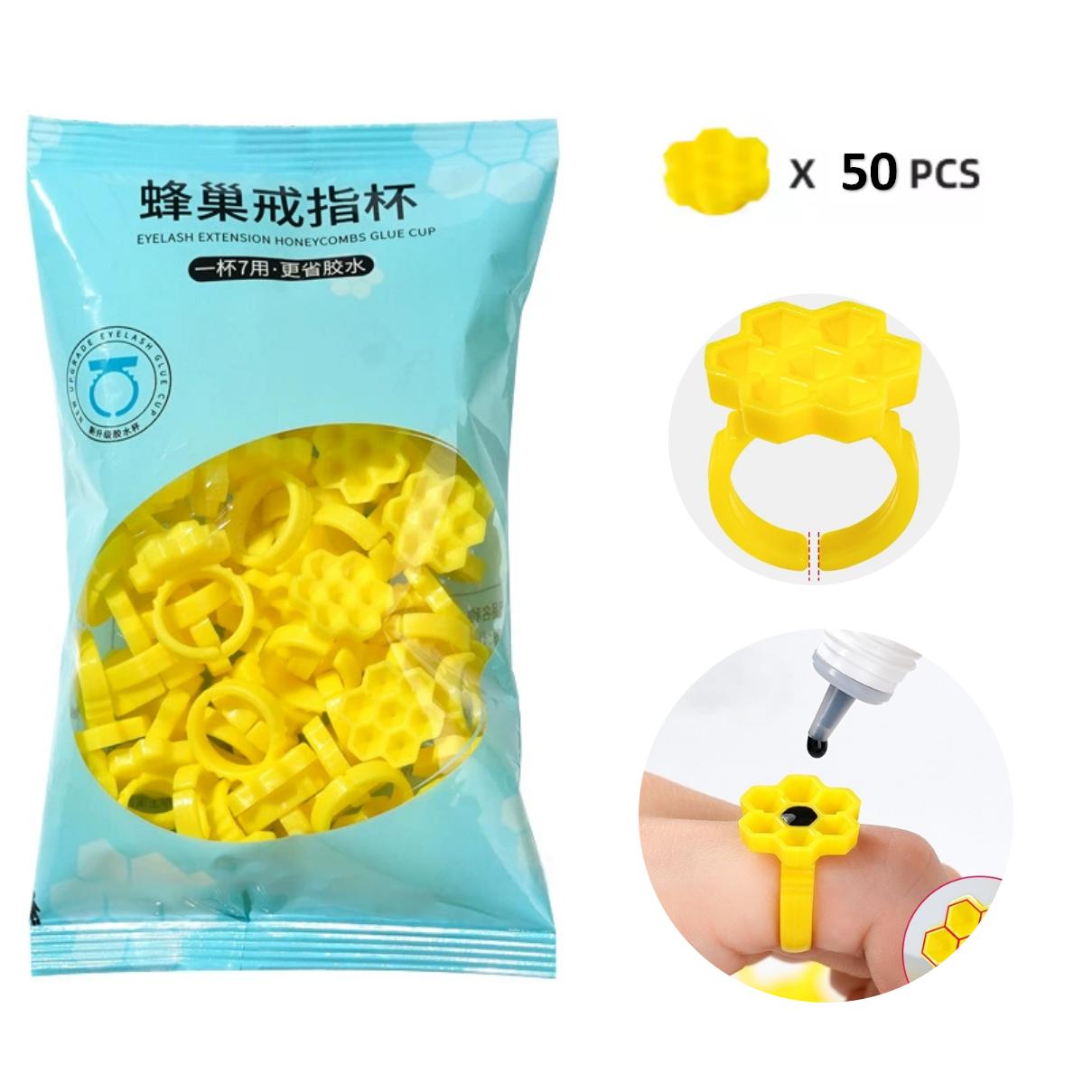 50PCS Holder Ring Cups for Eye - Eyelash Extension Guide review and price