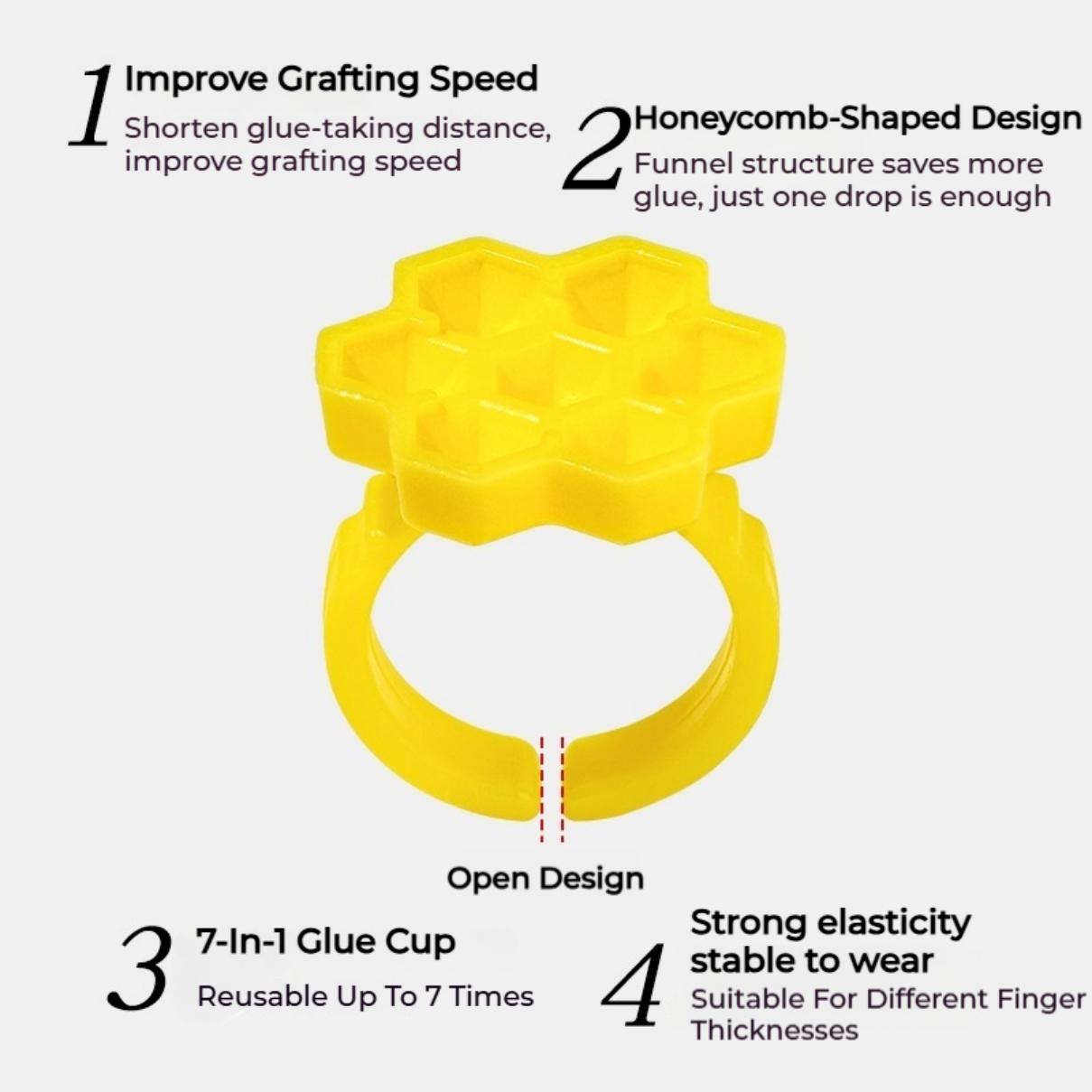 50PCS Holder Ring Cups for Eye - Eyelash Extension Guide review and price