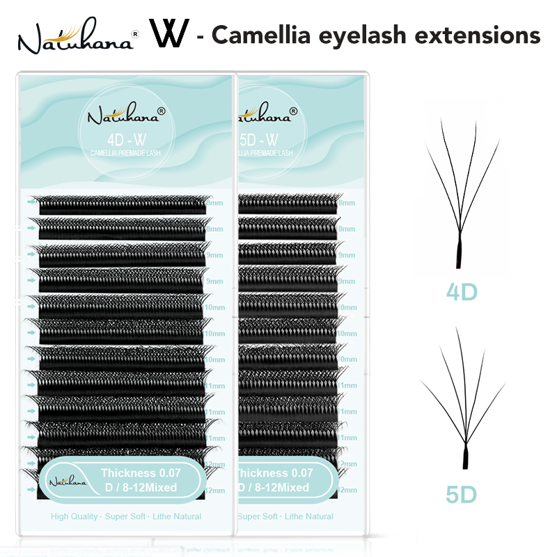 NATUHANA Camellia W Lashes 3D  - Individual Lash Tray review and price